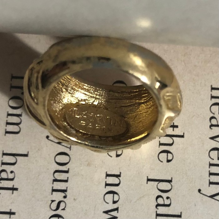 LANVIN Vintage Ring Gold | Vintage.City 빈티지숍, 빈티지 코디 정보