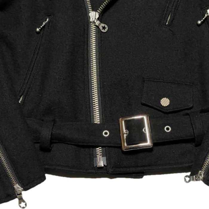 日本製 PHENOMENON ウールライダースジャケット ブラック 38サイズ | Vintage.City 古着屋、古着コーデ情報を発信