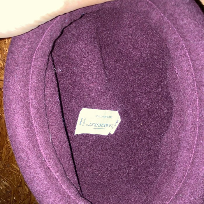 80’s カナダ製PARKHURSTベルベット帽子 | Vintage.City 古着屋、古着コーデ情報を発信