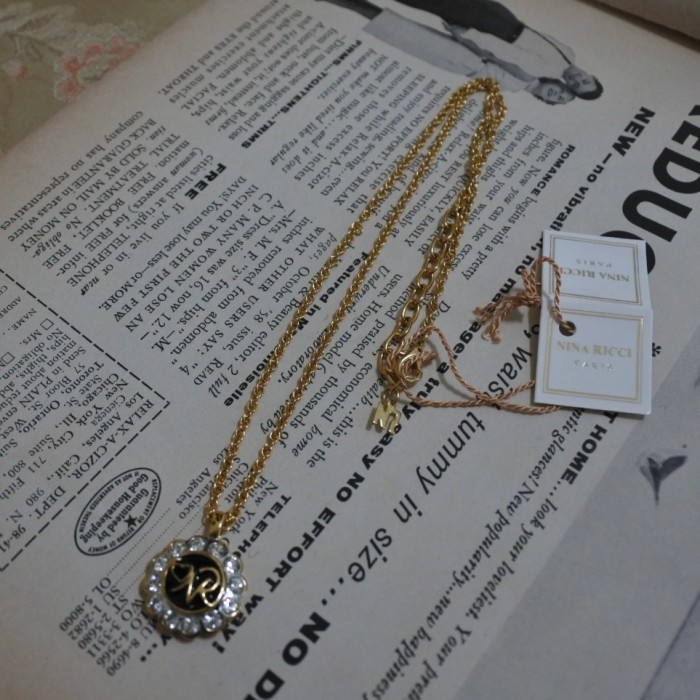 Deadstock Nina Ricci Floral Necklace | Vintage.City 古着屋、古着コーデ情報を発信