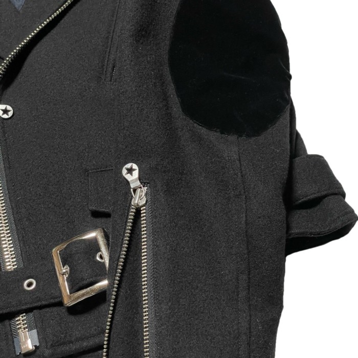 日本製 PHENOMENON ウールライダースジャケット ブラック 38サイズ | Vintage.City 古着屋、古着コーデ情報を発信