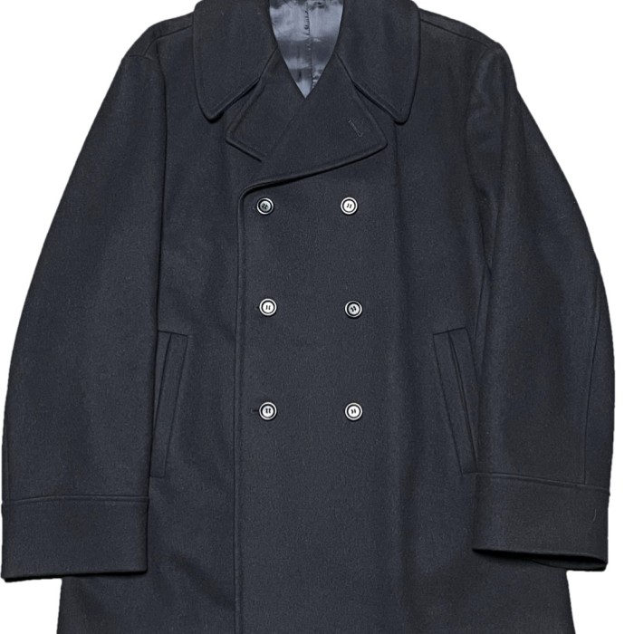 イタリア製 PLUVEX ヴァージンウールPコート ネイビー 50サイズ | Vintage.City 古着屋、古着コーデ情報を発信