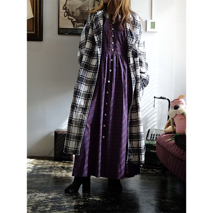 70’s TOWNCRAFT check gown | Vintage.City 古着屋、古着コーデ情報を発信