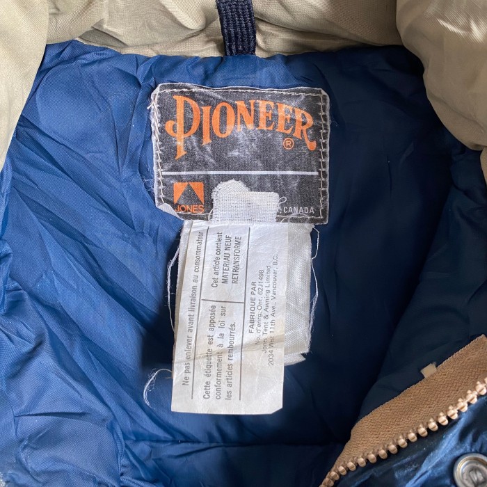 90s pioneer パイオニア ダウンジャケット カナダ製 ベージュ | Vintage.City 빈티지숍, 빈티지 코디 정보