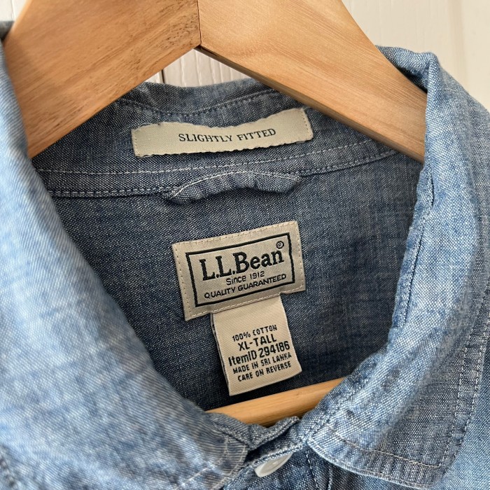 L.L.Bean エルエルビーン デニムシャツ タンガリーシャツ XL | Vintage.City 빈티지숍, 빈티지 코디 정보