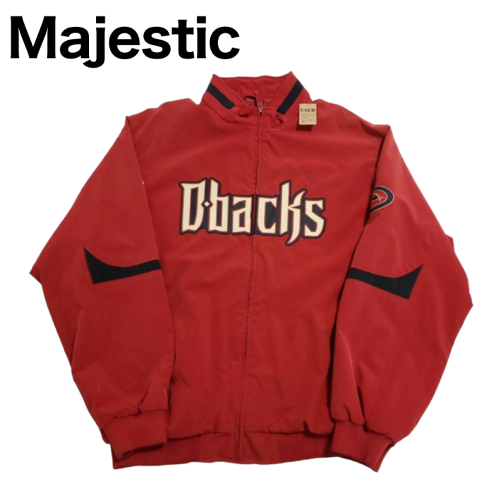 【598】majestic ナイロンジャケット　ブルゾン　赤　レッド　 | Vintage.City 古着屋、古着コーデ情報を発信