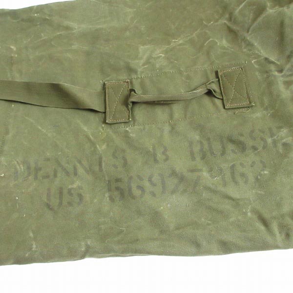 希少 50s USA製 実物 米軍 USステンシル キャンバス ダッフルバッグ 