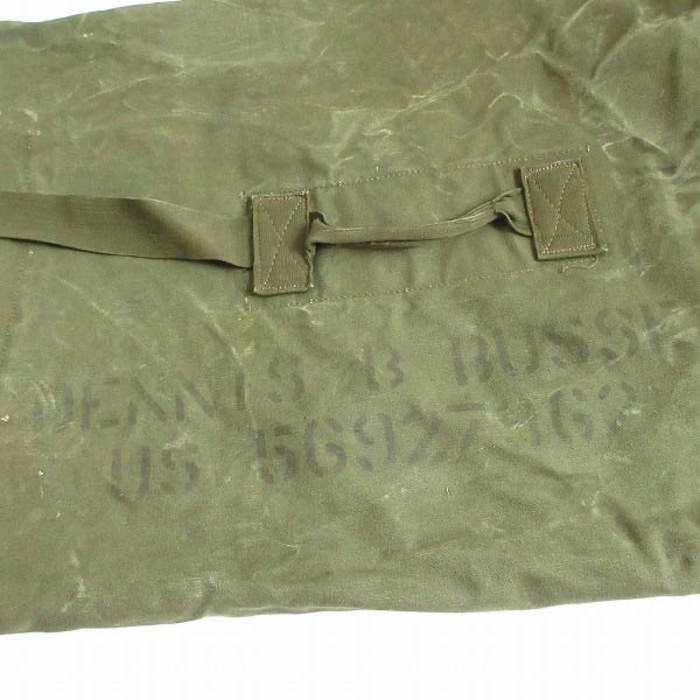 激レア 90s USA製 実物 米軍 US ARMY コットンキャンバス バッグ