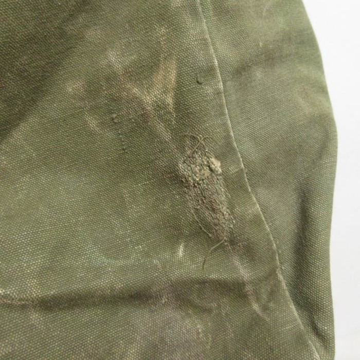 USA製 実物 米軍 USMC キャンバス ダッフルバッグ 緑系 バラックバッグ
