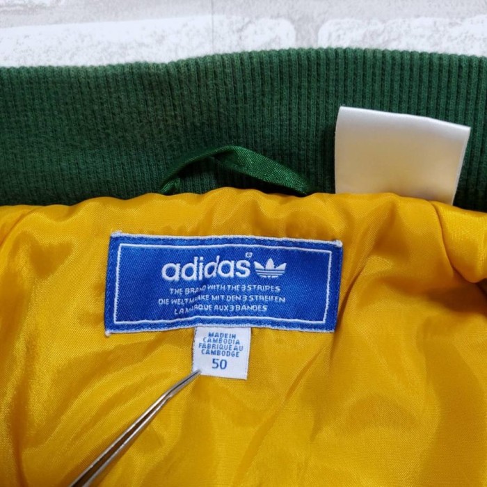 【605】adidas MA-1ブルゾン　ジャケット 50サイズ（M相当）　緑 | Vintage.City 古着屋、古着コーデ情報を発信