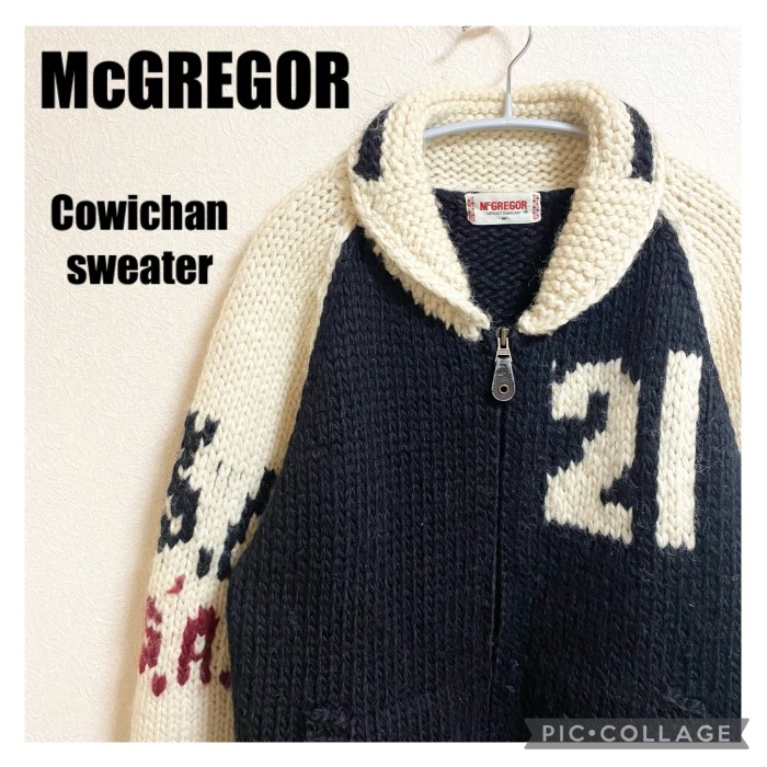 90's マックレガー McGREGOR レタード カウチンセーター | Vintage.City