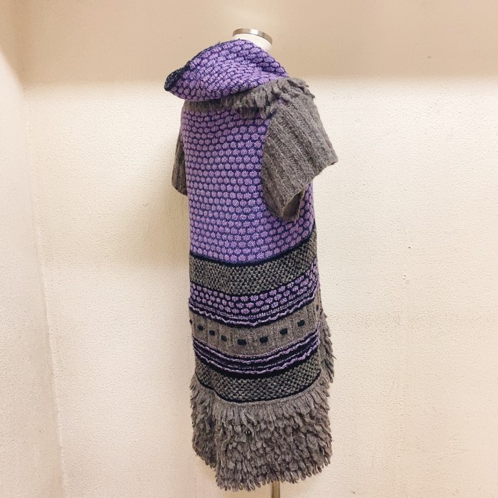 ヴィンテージ　ニットワンピース　グレー　襟巻き付　vintage knit | Vintage.City 빈티지숍, 빈티지 코디 정보