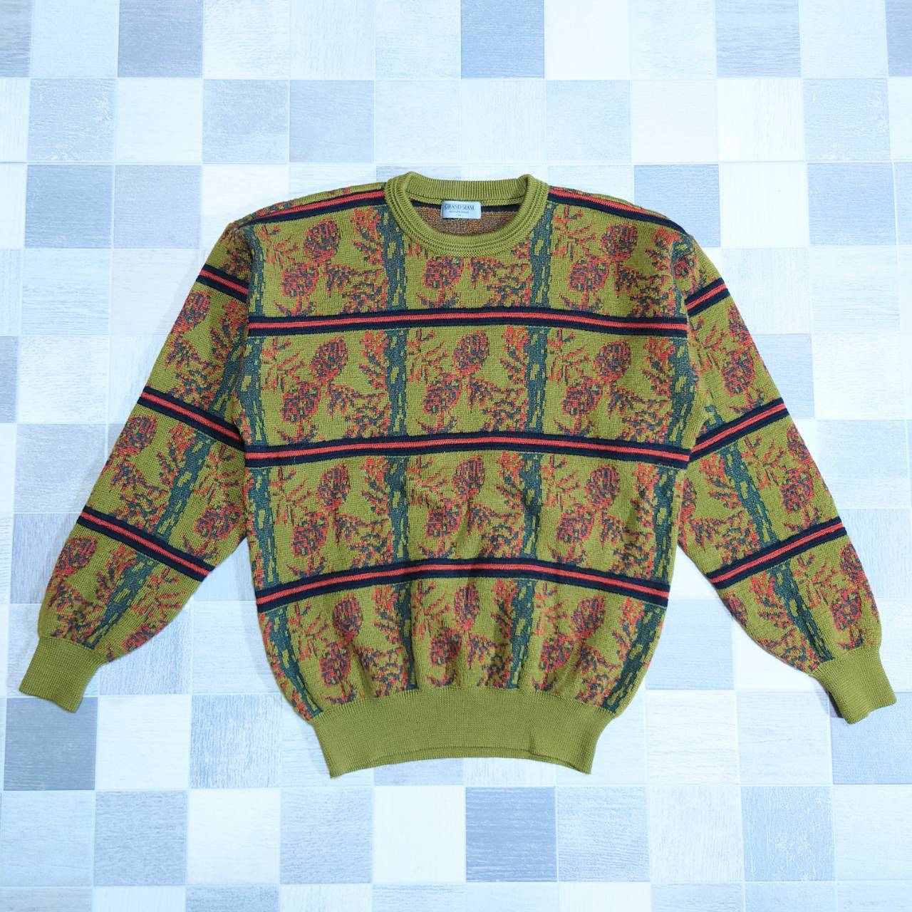 GRAND SLAM MUNSINGWEAR 総柄 ニット セーター | Vintage.City