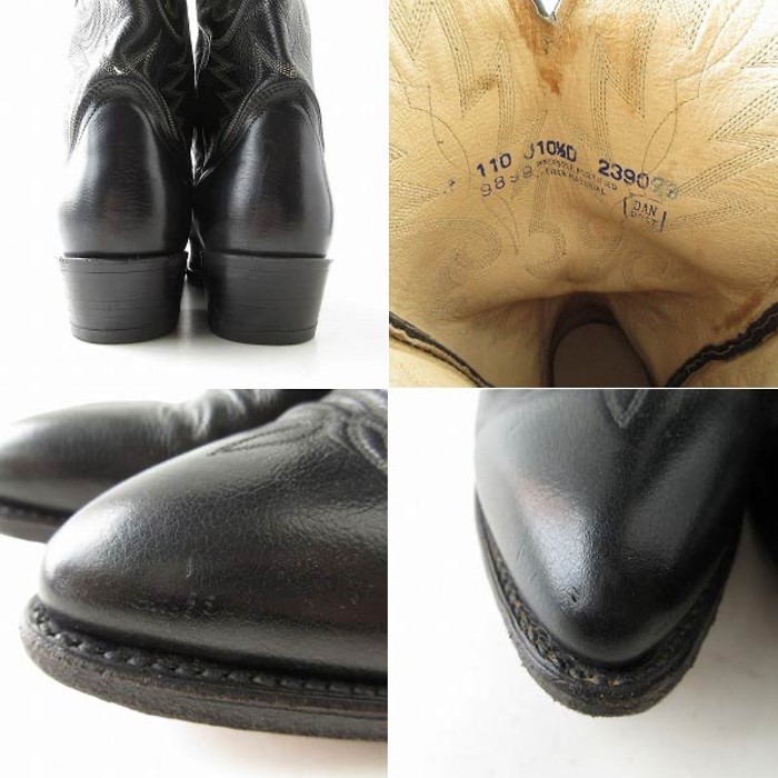 DAN POST ダンポスト ウエスタンブーツ 黒 10.5D 28.5cm | Vintage.City 古着屋、古着コーデ情報を発信