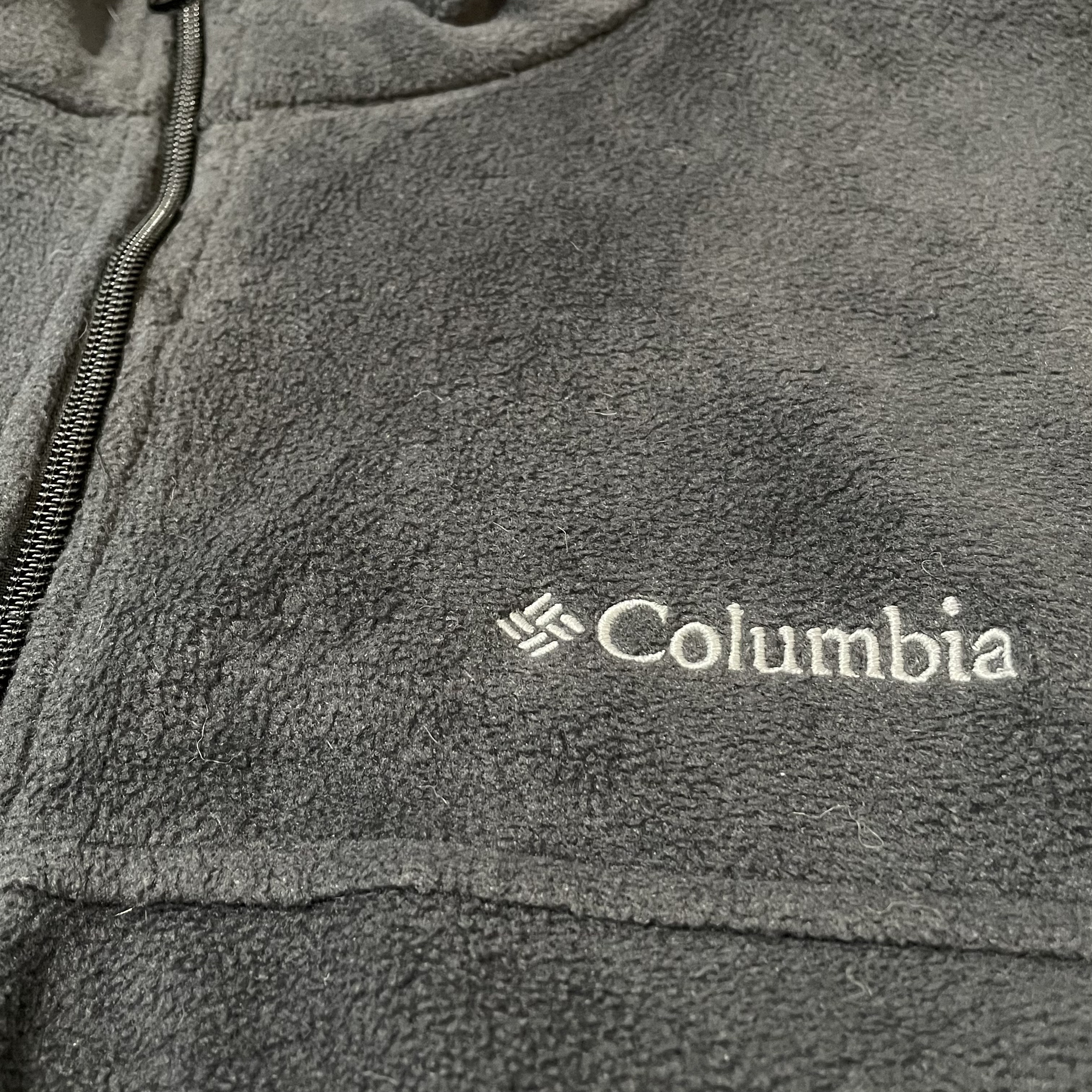 Columbia】フリースジャケット 刺繍ロゴ 2X ビッグシルエット 古着 