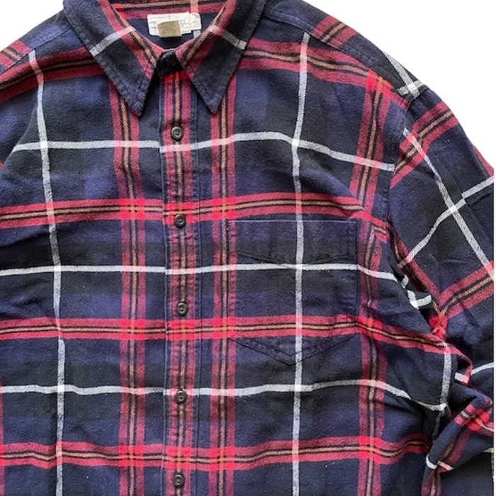 old j.crew heavy flannel shirt | Vintage.City 古着屋、古着コーデ情報を発信