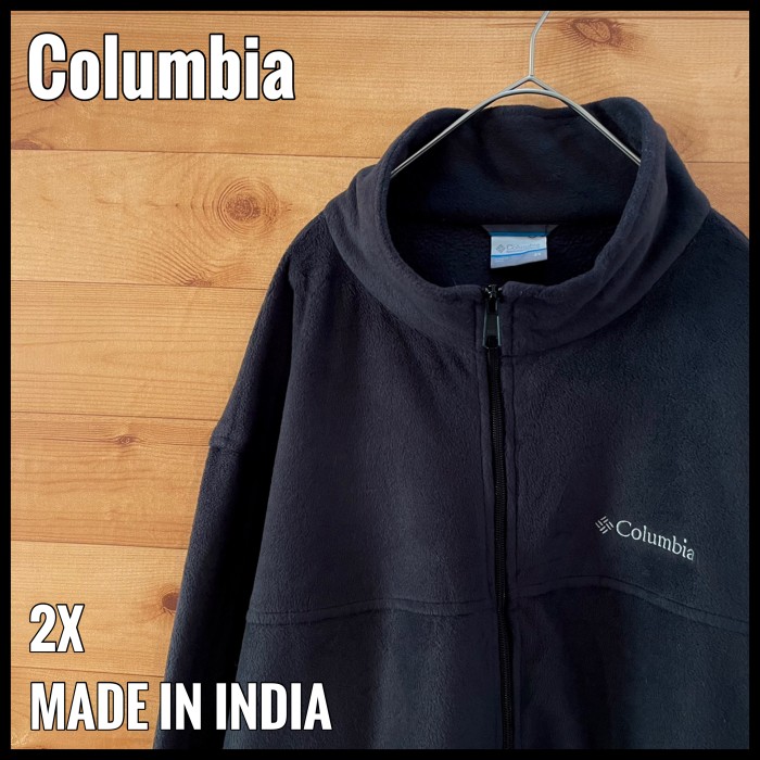【Columbia】フリースジャケット 刺繍ロゴ  2X ビッグシルエット 古着 | Vintage.City 古着屋、古着コーデ情報を発信