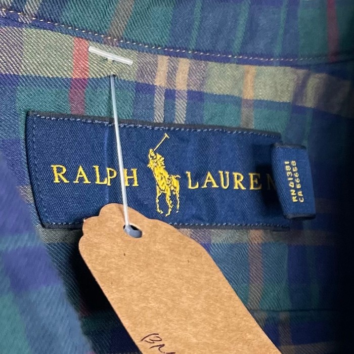 RALPH LAUREN   長袖シャツ　2XL  刺繍　チェック柄 | Vintage.City 古着屋、古着コーデ情報を発信