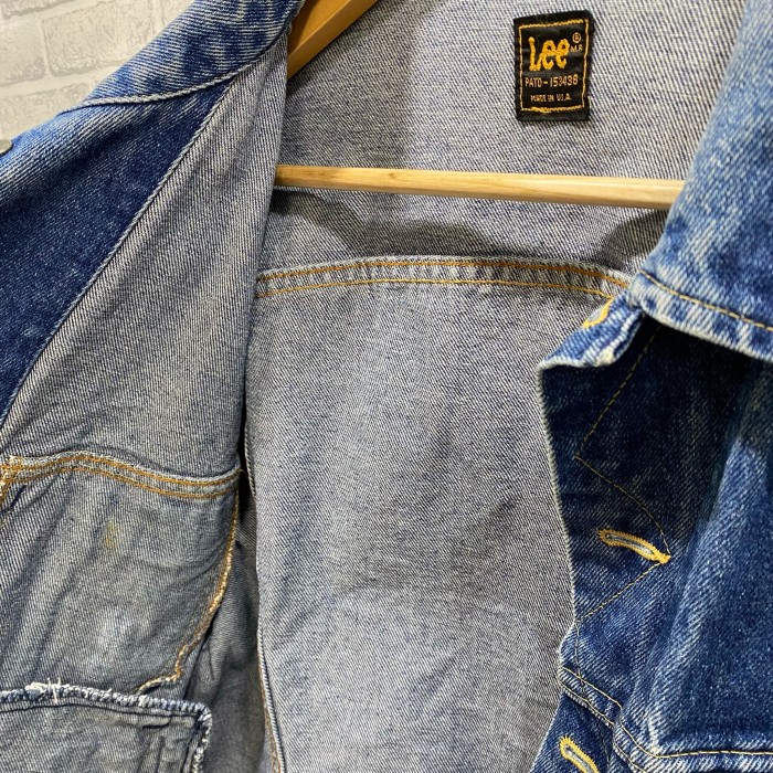 Lee 80's デニムジャケット　ジージャン　ワンポイントロゴ　 | Vintage.City 古着屋、古着コーデ情報を発信
