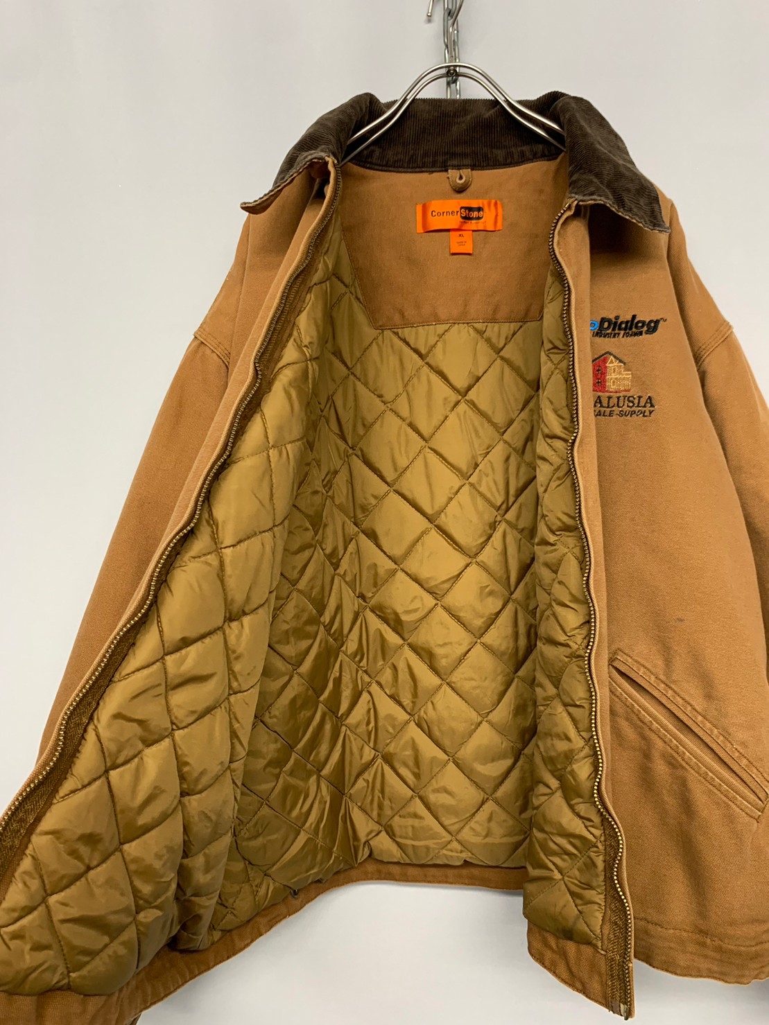 Corner Stone” Padded Duck Cloth Jacket | Vintage.City