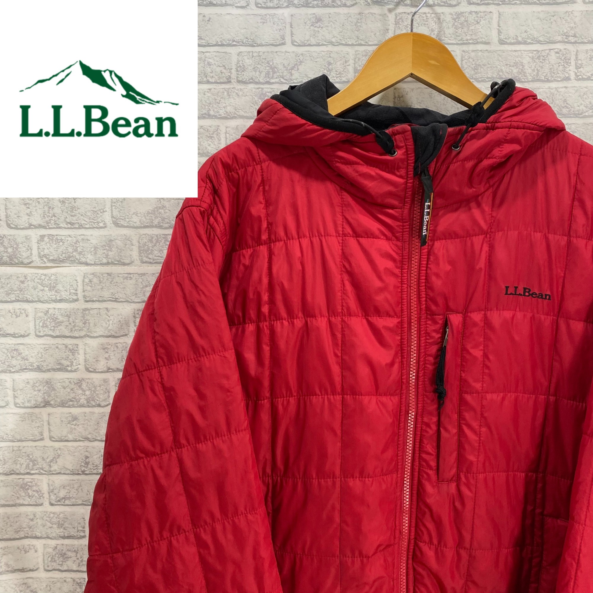 L.L.Bean 90's ダウンジャケット オーバーサイズ レッド 内綿 