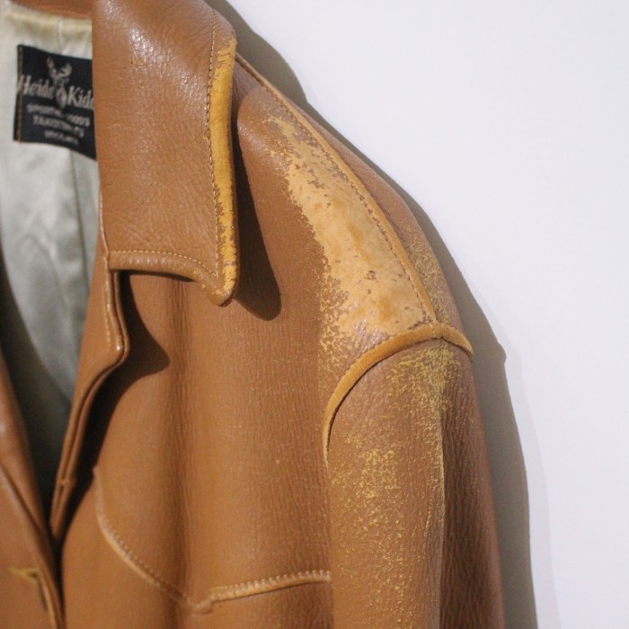 1960s western yoke leather jacket | Vintage.City 古着屋、古着コーデ情報を発信