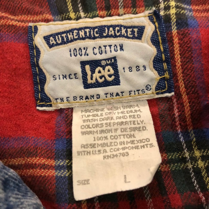 90s Lee/Denim Vest/L/Mexico製/デニムベスト | Vintage.City 古着屋、古着コーデ情報を発信