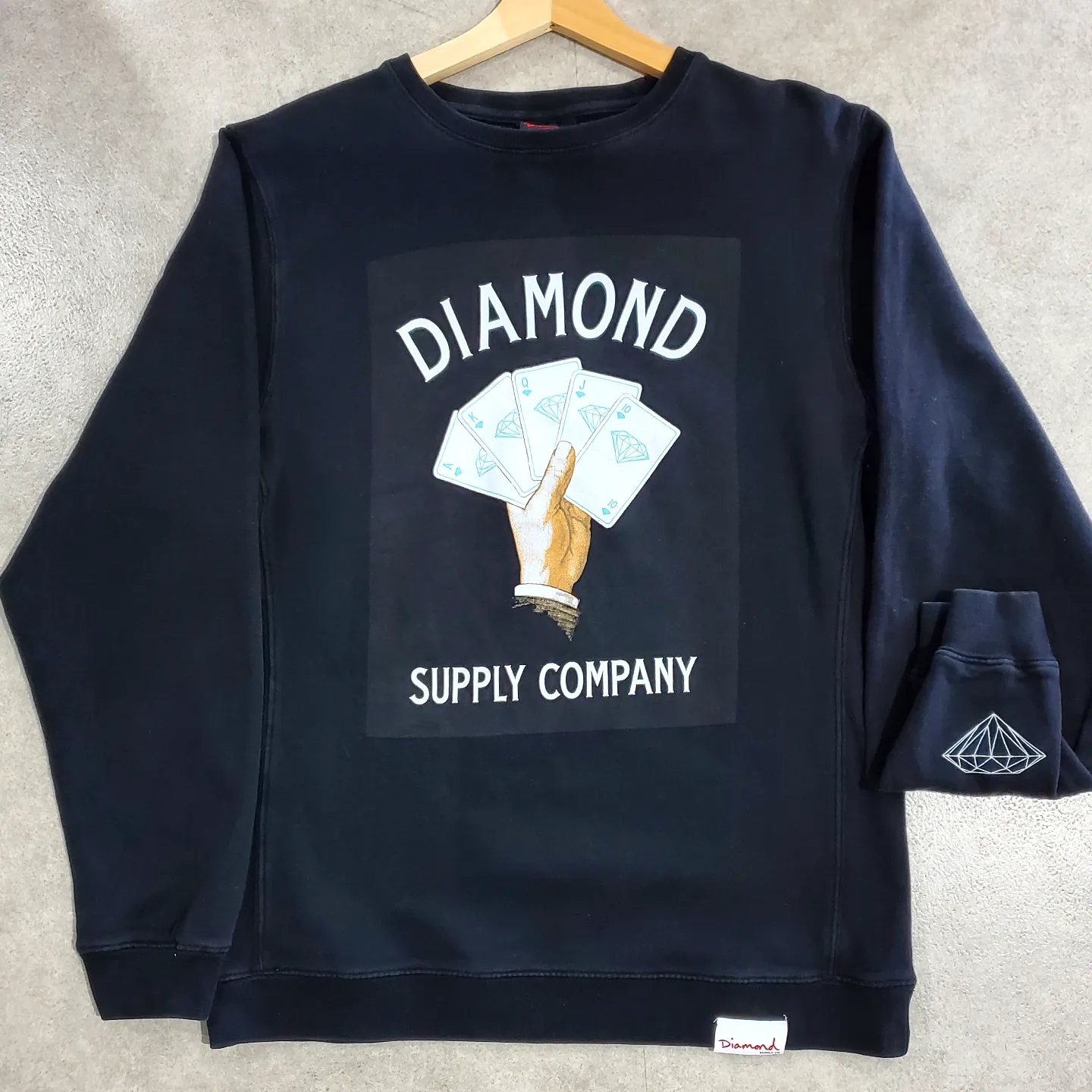 diamond supply coダイアモンドサプライusaスウェットトレーナー 