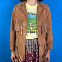 70s CowGirl Fringe Suede Jacket | Vintage.City ヴィンテージ 古着
