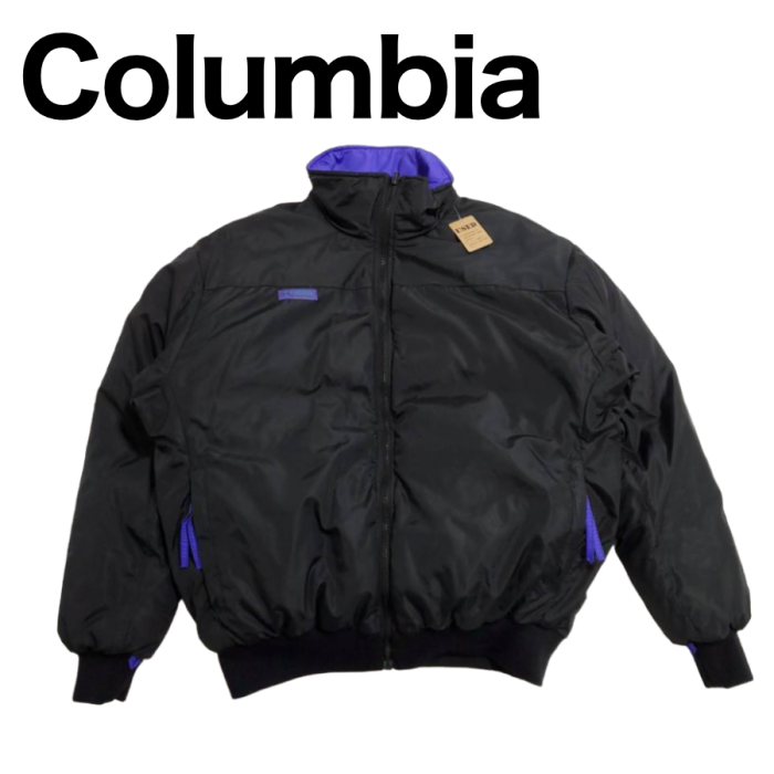 611】Columbia リバーシブルブルゾン 黒 紫 Lサイズ | Vintage.City