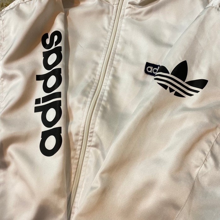 90s adidas white nylon jacket | Vintage.City 빈티지숍, 빈티지 코디 정보
