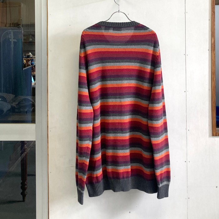 ボーダー コットンニット / border cotton knit | Vintage.City 古着屋、古着コーデ情報を発信