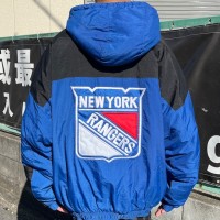 90s スターター NHL ニューヨークレンジャース 中綿ナイロンジャケット | Vintage.City ヴィンテージ 古着
