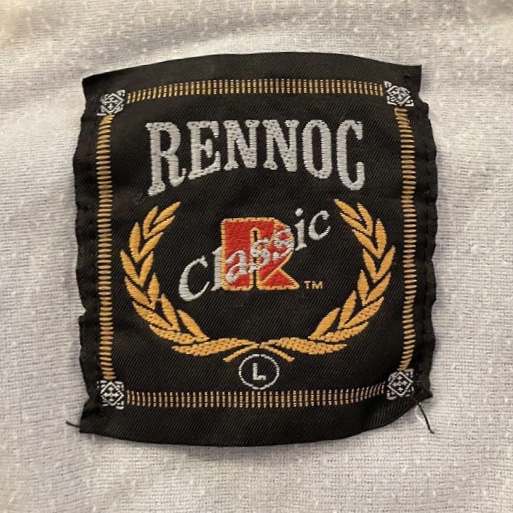 RENNOC ビンテージ90s ナイロンジャケット L スタジャン USA製 青 