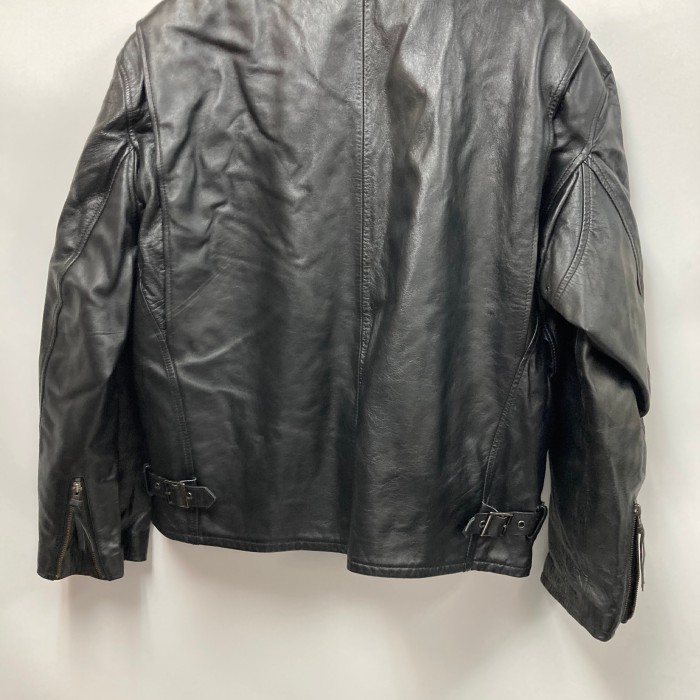 Horse Leather Single Collarless Riders | Vintage.City 古着屋、古着コーデ情報を発信