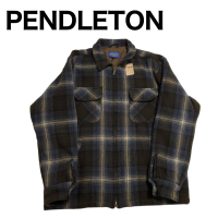 【614】PENDLETON  チェックジップアップウールジャケット Lサイズ | Vintage.City 古着屋、古着コーデ情報を発信