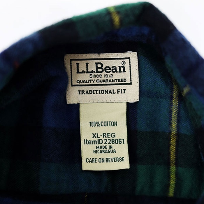 00s LL Bean Over Size Flannel BD Shirt | Vintage.City 빈티지숍, 빈티지 코디 정보