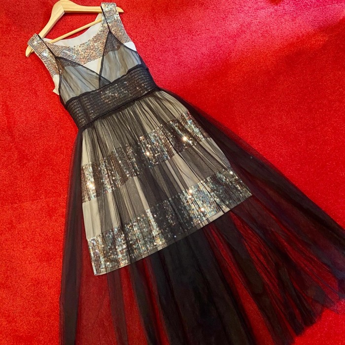 黒チュールキャミソールワンピース リトルブラックドレス | Vintage.City 빈티지숍, 빈티지 코디 정보