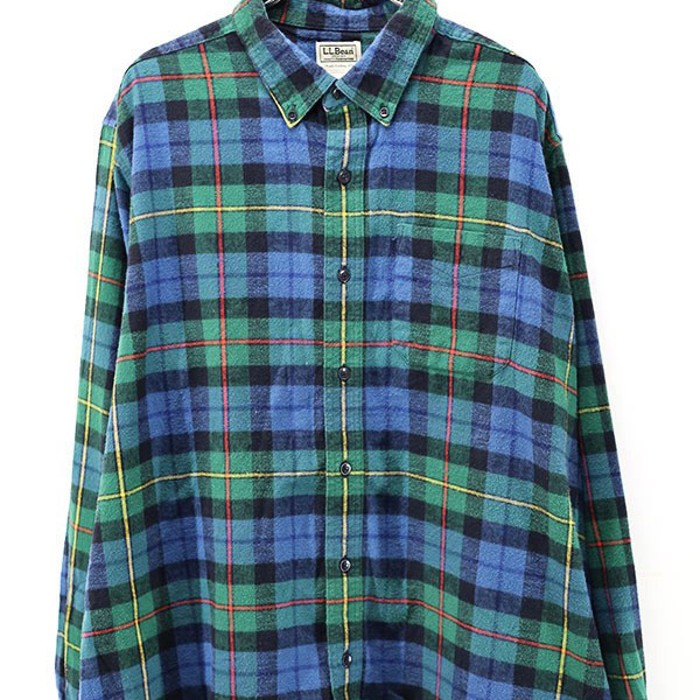 00s LL Bean Over Size Flannel BD Shirt | Vintage.City 古着屋、古着コーデ情報を発信