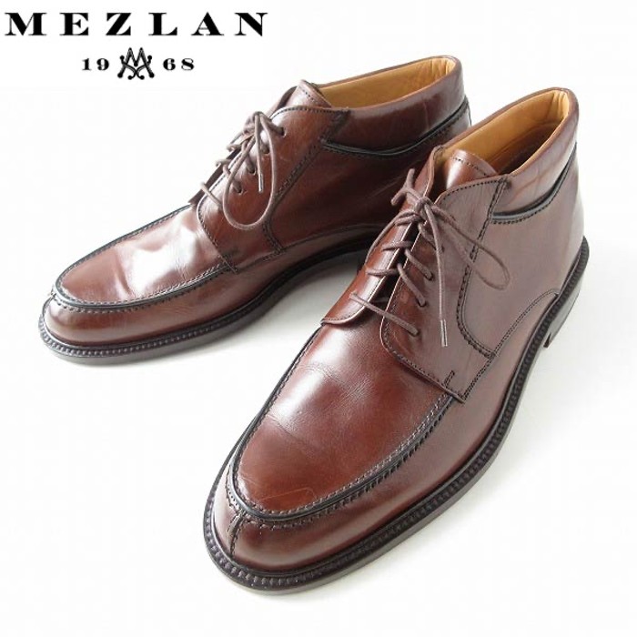 高級品 mezlan Uチップ アンクル ブーツ 茶系 27cm モックトゥ | Vintage.City 빈티지숍, 빈티지 코디 정보