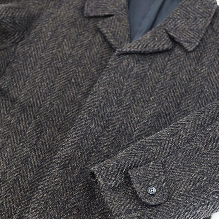 80s JAPAN Mohair Mix Wool Balmacaan Coat | Vintage.City
