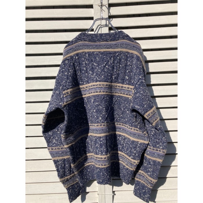 90's ラコステ刺繍 3Dマルチカラーニットセーター | Vintage.City