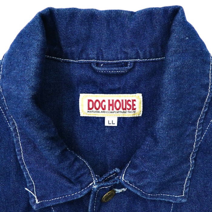 DOG HOUSE カバーオール LL ブルー デニム ビッグサイズ | Vintage.City 古着屋、古着コーデ情報を発信