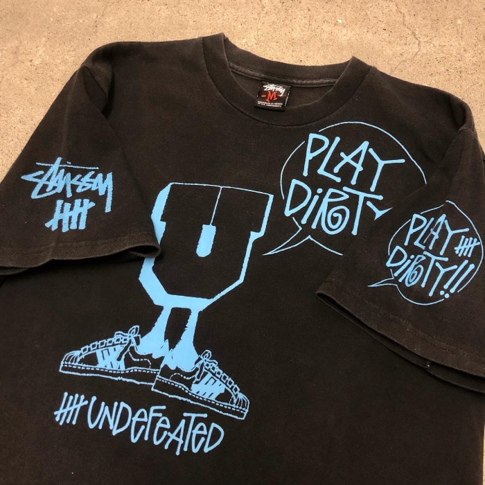 STUSSY×UNDEFEATED/Play Dirty Tee/M | Vintage.City Vintage Shops, Vintage Fashion Trends