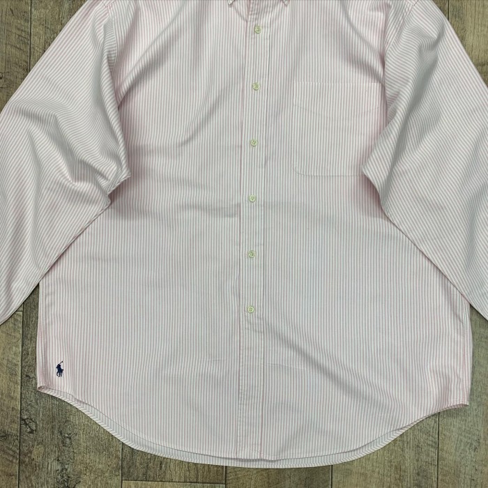 90'S RALPH LAUREN "BIG SHIRT" 裾ロゴ刺繍 シャツ | Vintage.City 古着屋、古着コーデ情報を発信