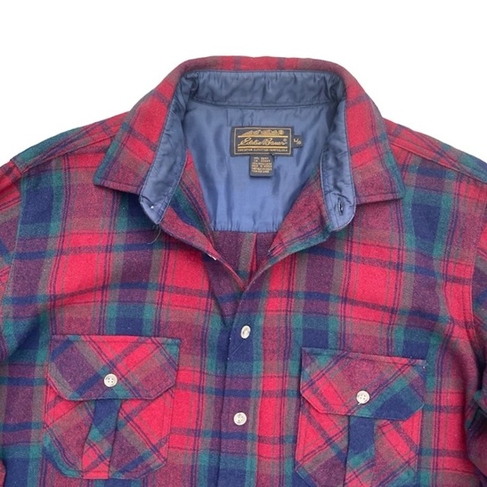80s Eddie Bauer wool shirt | Vintage.City 古着屋、古着コーデ情報を発信