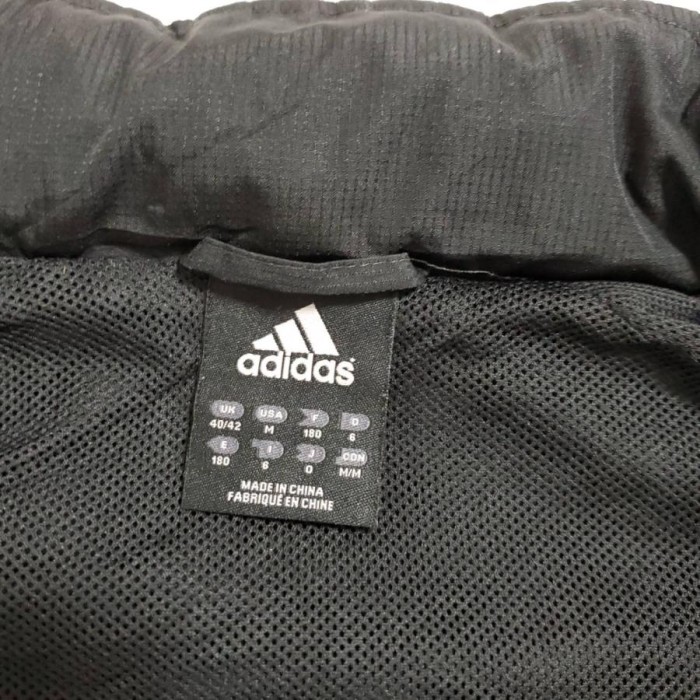 【624】adidas（アディダス）ナイロンジャケット　黒・ブラック　Mサイズ | Vintage.City 빈티지숍, 빈티지 코디 정보