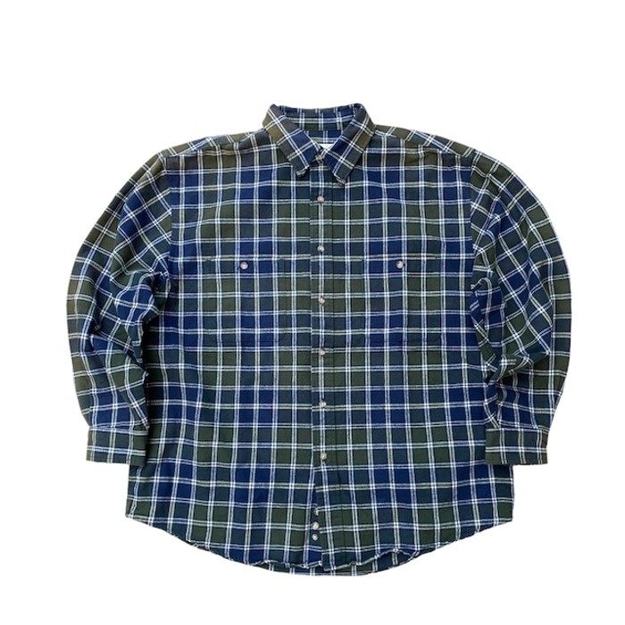 90s Eddie Bauer heavy flannel shirt | Vintage.City 古着屋、古着コーデ情報を発信