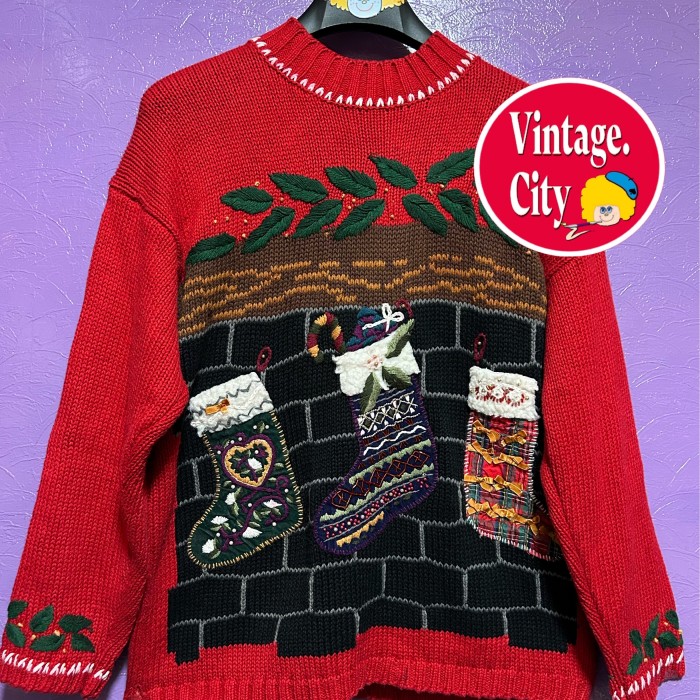 48)ビンテージ クリスマスセーター アグリーセーター | Vintage.City