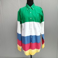 【80s/90s/USA製】美品/ラルフローレン マルチ ボーダー BDシャツ | Vintage.City ヴィンテージ 古着
